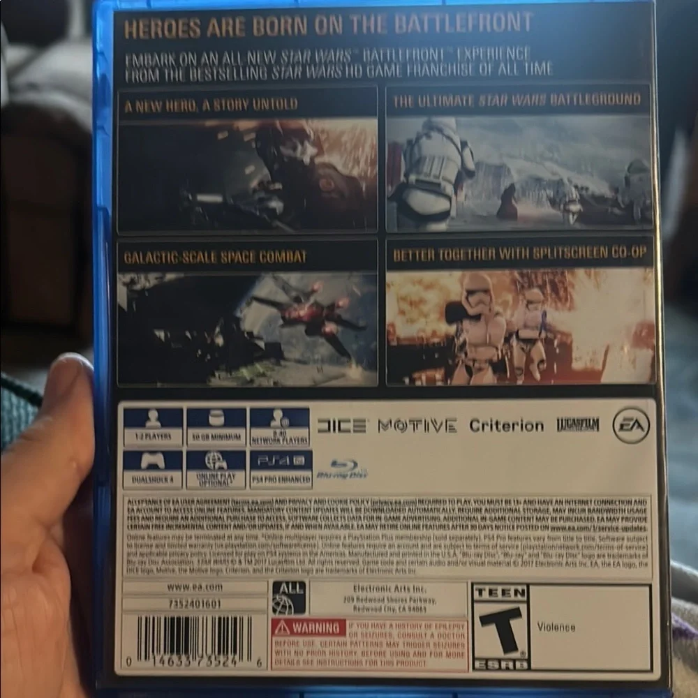 Star Wars Battlefront II for PS4 - Blue Case